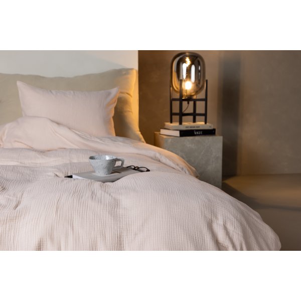 Yard sengesett 200 x 150 cm - Lys rosa