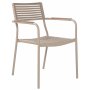 Stabelbar utestol beige - Pino
