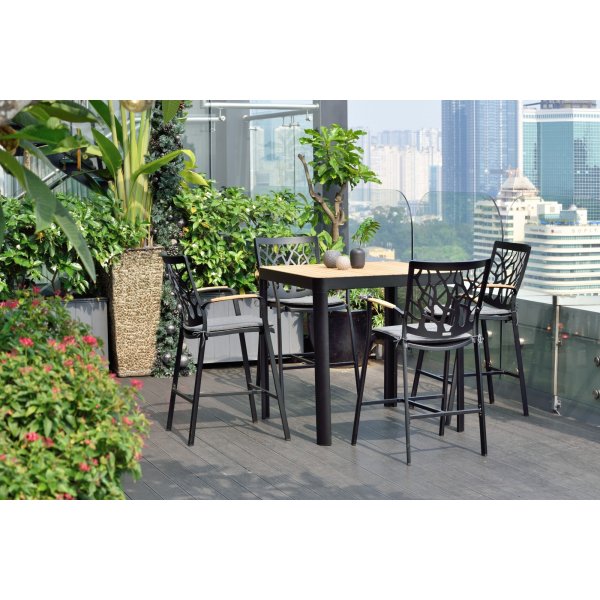 Portals salonggruppe 5 - Sort/teak