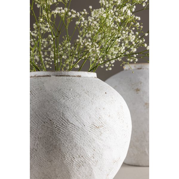 Klodevase 25 x 23 cm - Beige/Brun Klodevase 25 x 23 cm - Beige/Brun