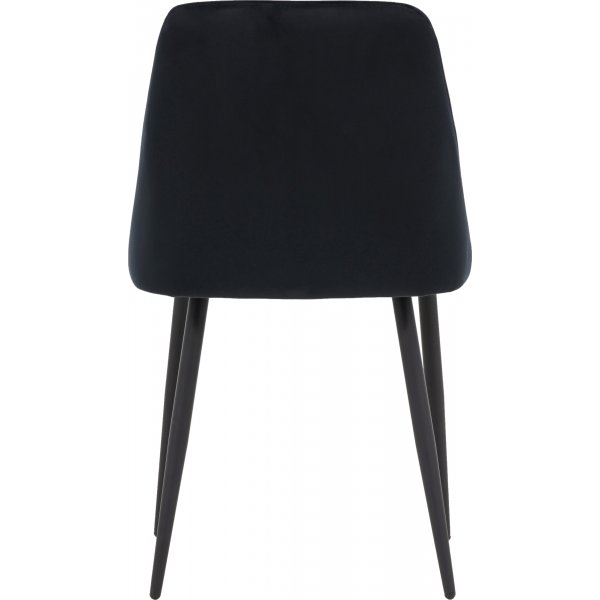 Natt spisestuestol - Svart fløyel Natt spisestuestol - Svart fløyel