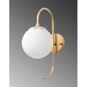 Klenod vegglampe 10565 - Gull/hvit