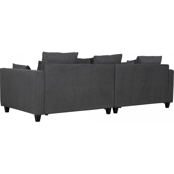 Brandy Lounge - 4-seters sofa XL (mrkegr) + Flekkfjerner for mbler