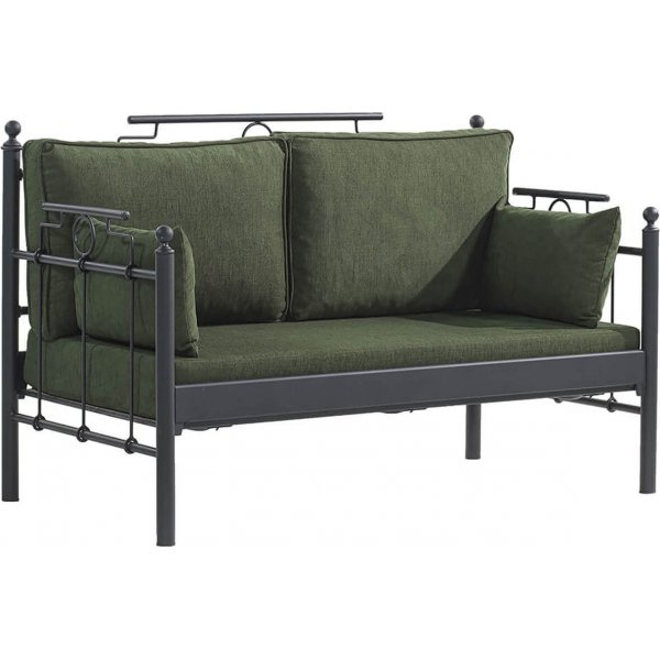 Hampus 2-seters utesofa - Svart/grnn
