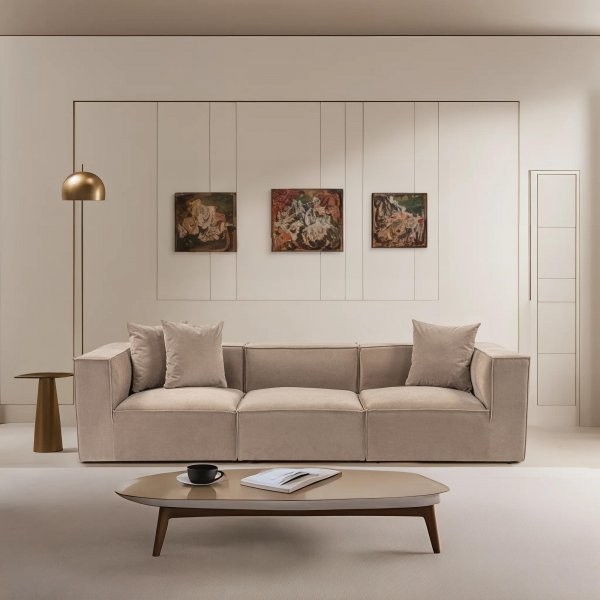 Sora 3-seters sofa - Cappuccino Sora 3-seters sofa - Cappuccino