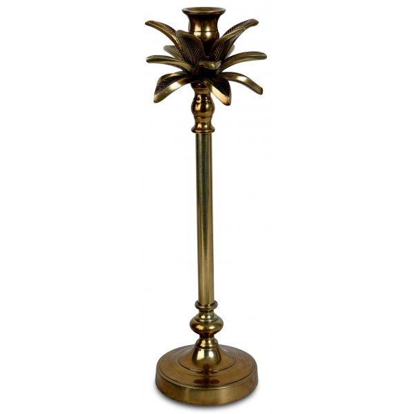 Lysestake palme H50cm - Gull