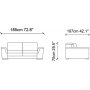 Mardini 2-seters sofa - Gr