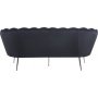 Musslan 3-seters sofa - Svart / krom Musslan 3-seters sofa - Svart / krom