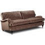 Howard Sir William 3-seter sofa (Dun) - Mobus Chocolate Stripe