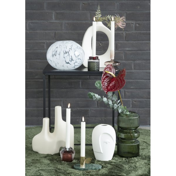 Vase i grønt glass Vase i grønt glass