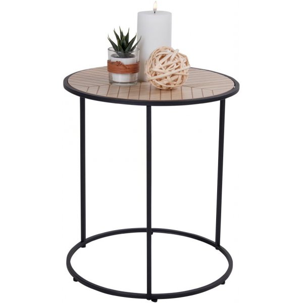 Bergamo sidebord - svart/ keiserfiner