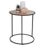 Bergamo sidebord - svart/ keiserfiner