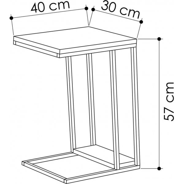 Pal sidebord - Lys mokka Pal sidebord - Lys mokka