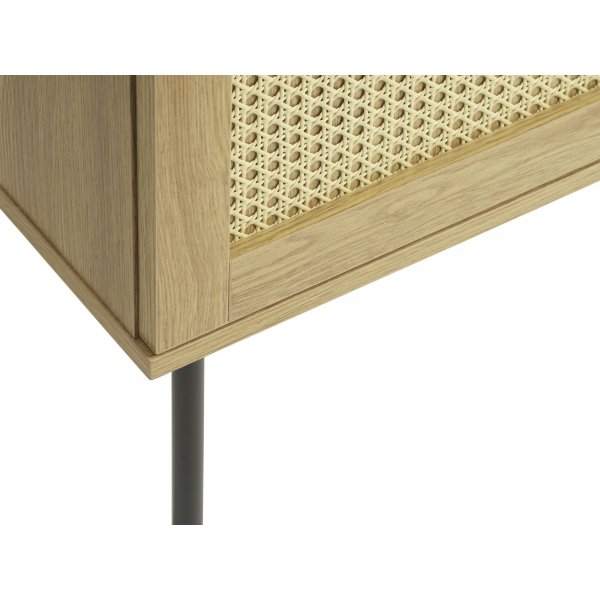 Meny skjenk - Eik/kunstrotting