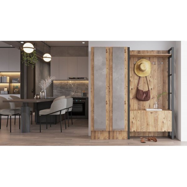 Metal gangmøbel 18 - Furu Metal gangmøbel 18 - Furu