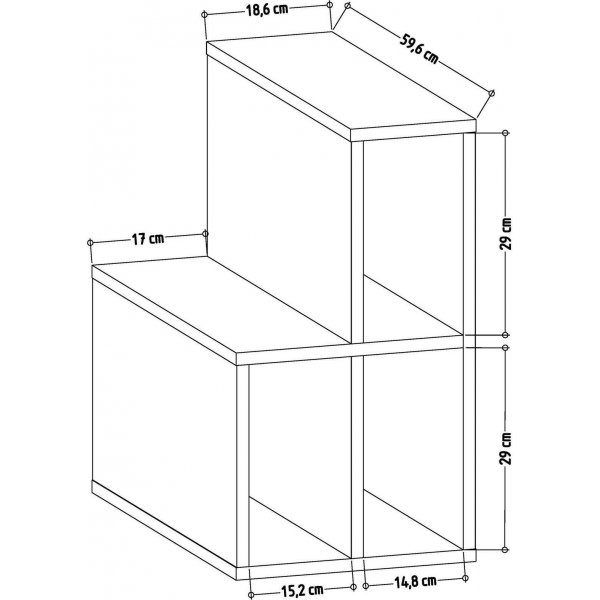 Lemont sidebord - Hvit