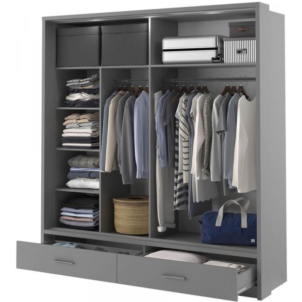 Mervyn garderobe - Grå Mervyn garderobe - Grå