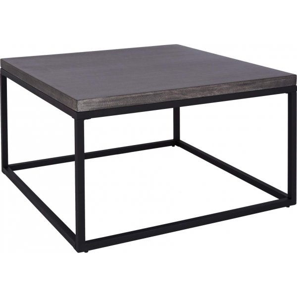 Betong salongbord, 90 cm - Svart