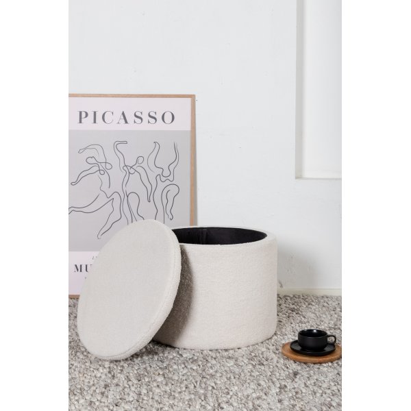 Jabar sittepuff - Hvit teddy Jabar sittepuff - Hvit teddy