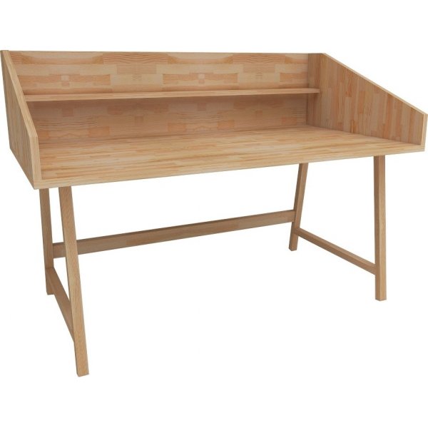 Meja skrivebord - Furu