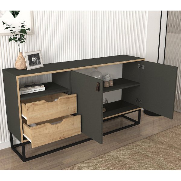 Dolores skjenk - Safir/antrasitt