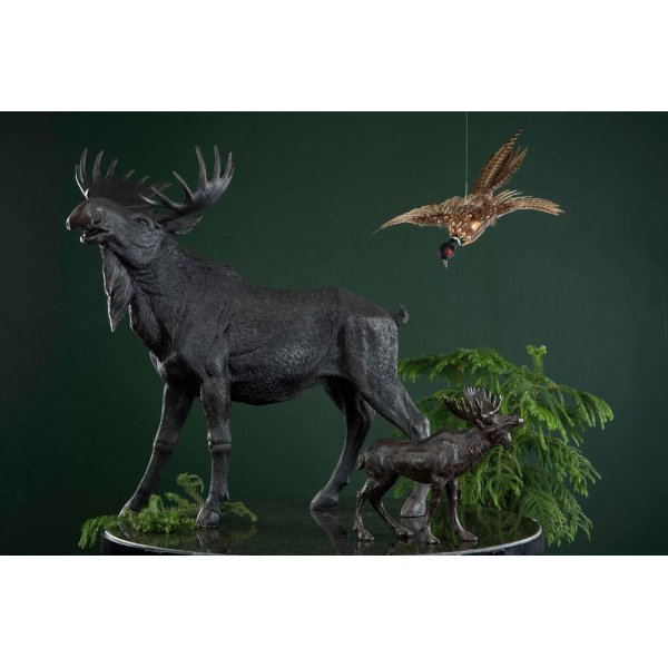 Dekorasjon Elg - Svart/brun