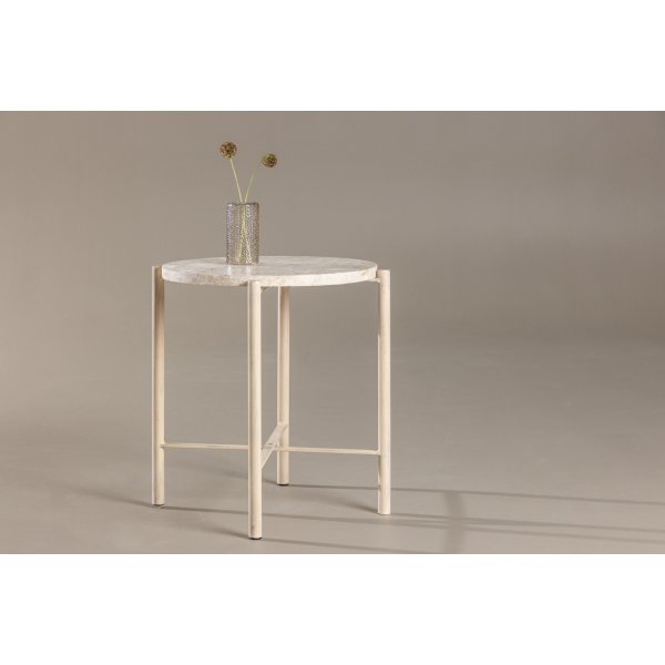 Sandhamn salongbord Ø40 cm - Beige Sandhamn salongbord Ø40 cm - Beige