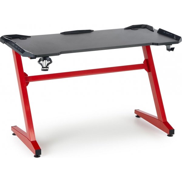 Tebur skrivebord 122x60 cm - Sort/rød Tebur skrivebord 122x60 cm - Sort/rød