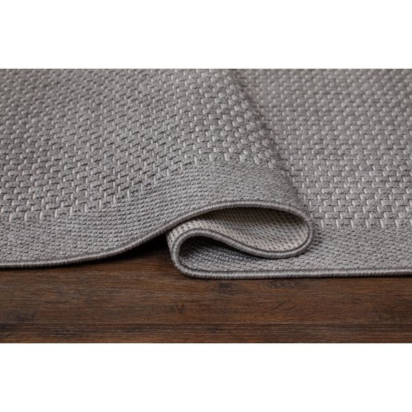 Miami flatvevd teppe grå Miami flatvevd teppe grå