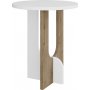 Lunar sidebord - Hvit/eik
