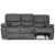Manhattan recliner sofa 3-seter - Gr PU