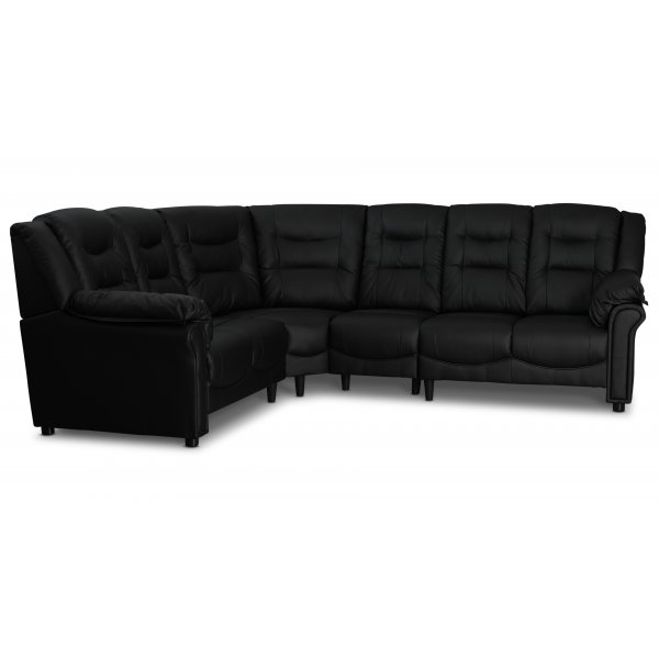 Peiking hjørnesofa - Svart kunstskinn + Tekstilrens for møbler Peiking hjørnesofa - Svart kunstskinn + Tekstilrens for møbler