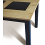 Jasmin spisebord 180 x 90 cm i eik med sorte ben