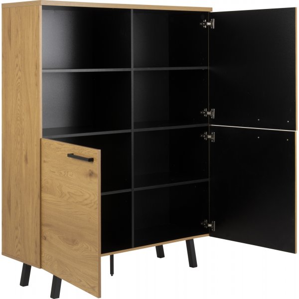 Mallow skap - Eik/sort Mallow skap - Eik/sort