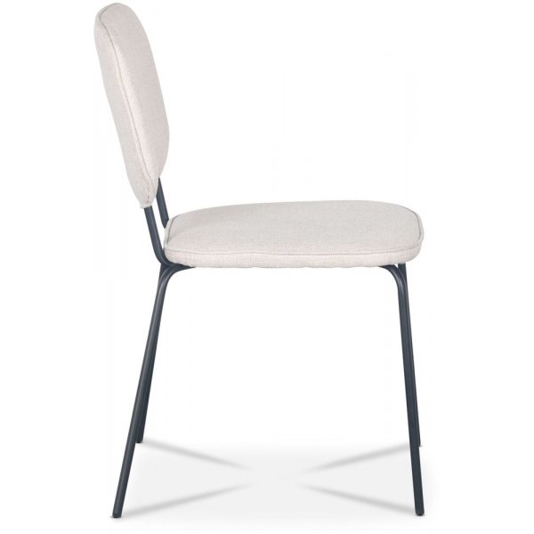 Lokrume stol - Beige stoff / svart