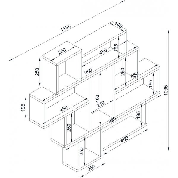 Parola vegghylle - Travertin Parola vegghylle - Travertin
