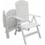 Scottsdale utendrs gruppebord 190 cm inkl. 6 Kungshamn posisjonsstoler - Hvit