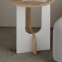 Lunar sidebord - Eik/hvit