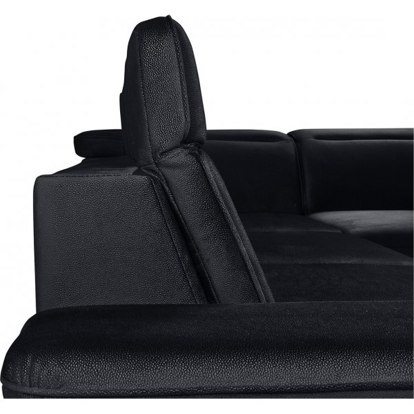 Darby hjørnesovesofa høyre - Svart Darby hjørnesovesofa høyre - Svart