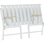 Lotus 2-seters utesofa - Hvit/antrasitt