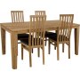 Alaska spisebord 160x90 cm - Oljet eik + Tekstilrens for mbler