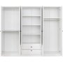 Lia garderobe 210 x 52 x 210 cm - Hvit