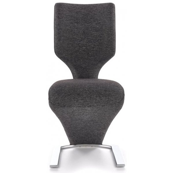 Zackary spisestol - Mrk gr/svart