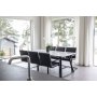Spisebord Duffy 200 cm - Svart / Hvit Marmor
