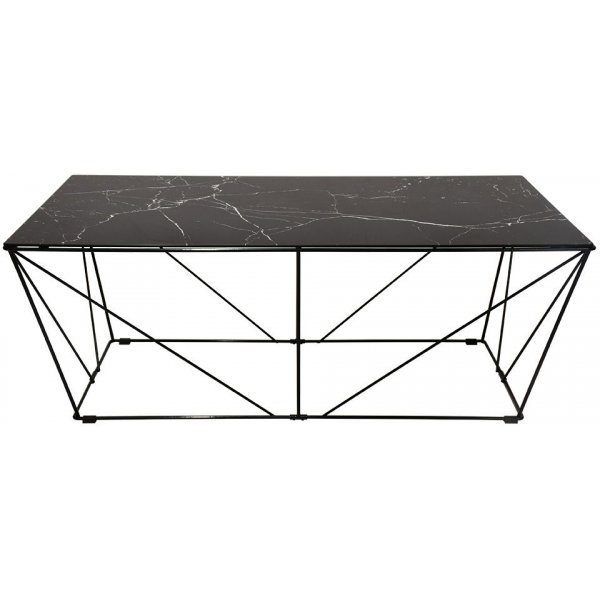 Cube Sofabord - Glass/svart