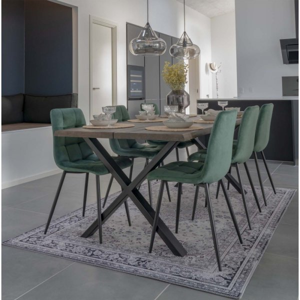 Middelfart Spisestol - Mørkegrønn/svart Middelfart Spisestol - Mørkegrønn/svart