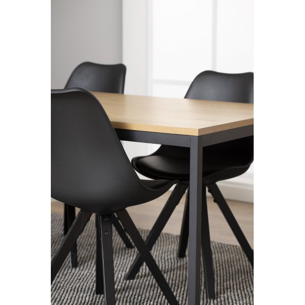 Dima spisestuestol - Sort PU Dima spisestuestol - Sort PU