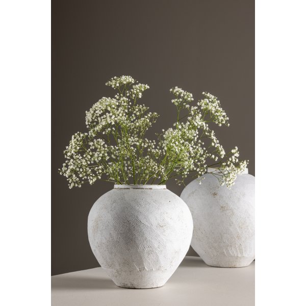 Klodevase 25 x 23 cm - Beige/Brun Klodevase 25 x 23 cm - Beige/Brun