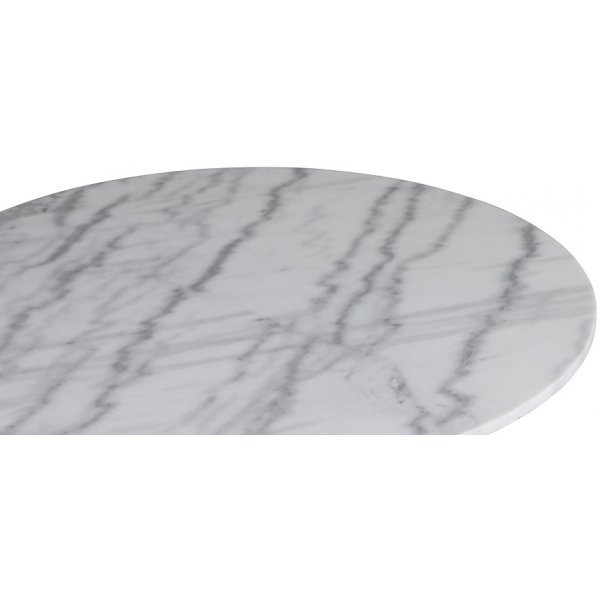Sumo Salongbord Ø85 - Svartbeiset / Lys marmor Sumo Salongbord Ø85 - Svartbeiset / Lys marmor