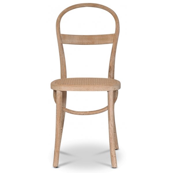 Danderyd No.16 stol - Hvit pigmentert eik / rotting + Møbelføtter Danderyd No.16 stol - Hvit pigmentert eik / rotting + Møbelføtter